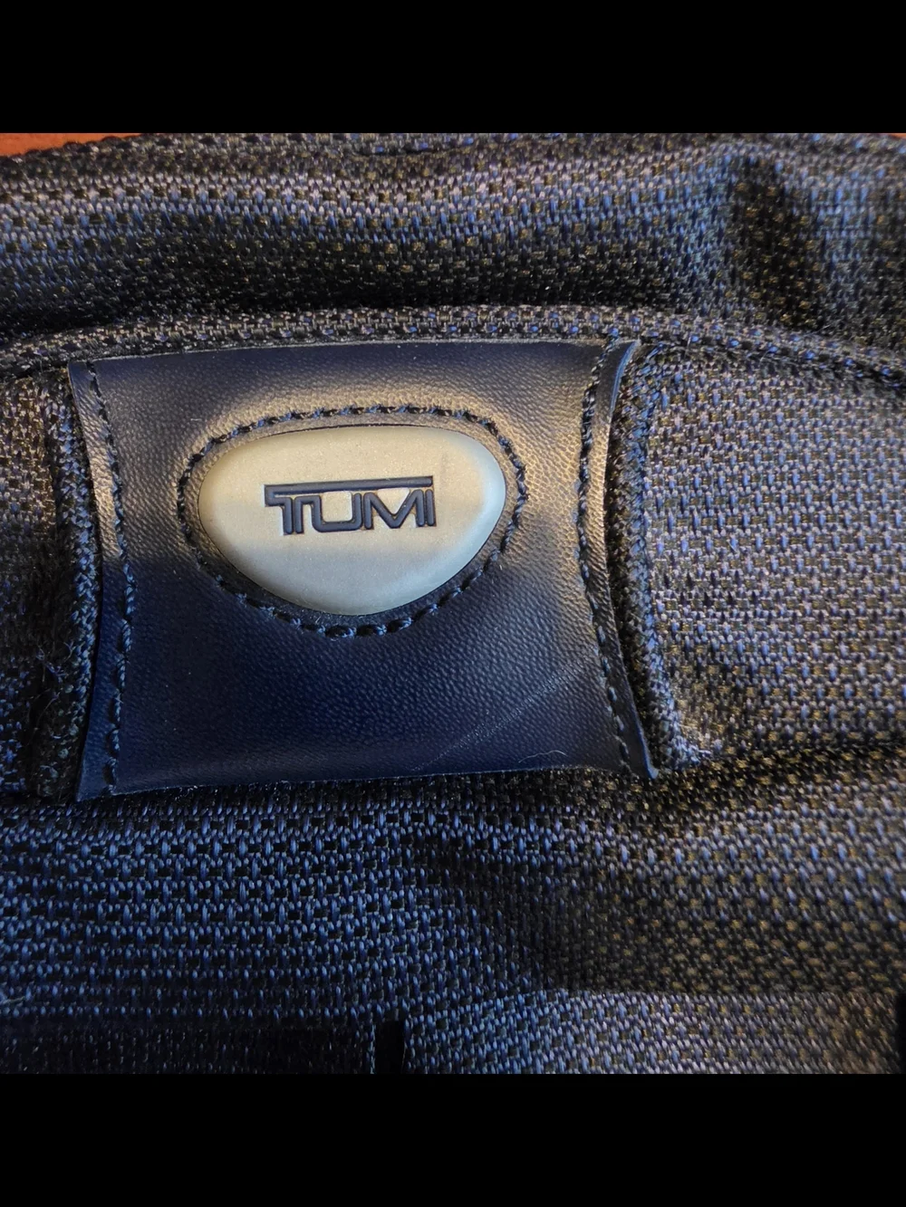 TUMI Blue Ballistic Nylon Belt Bag Waist Pack Crossbody Travel Bag Organizer